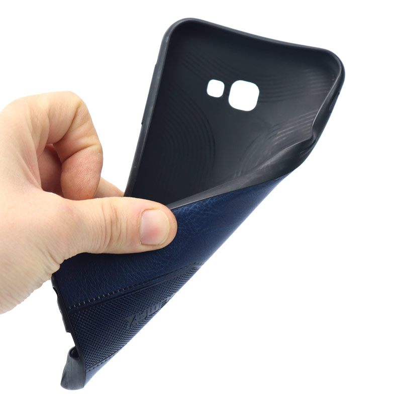 قاب چرمی Remax سامسونگ J4 Plus آبی