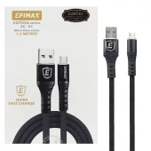 کابل کنفی میکرو یو اس بی Epimax EC-01 5A 1.2m