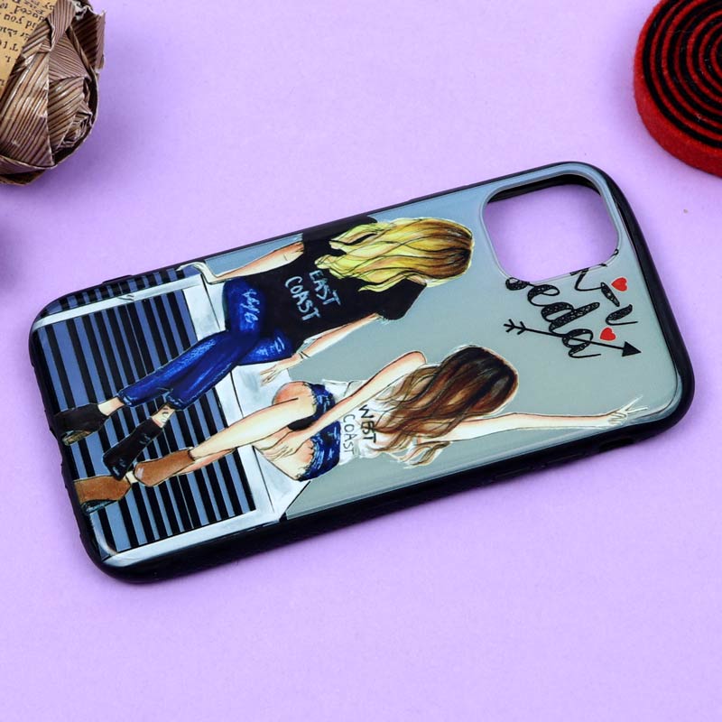 قاب فانتزی برجسته دخترانه آیفون iPhone 11 سری 2
