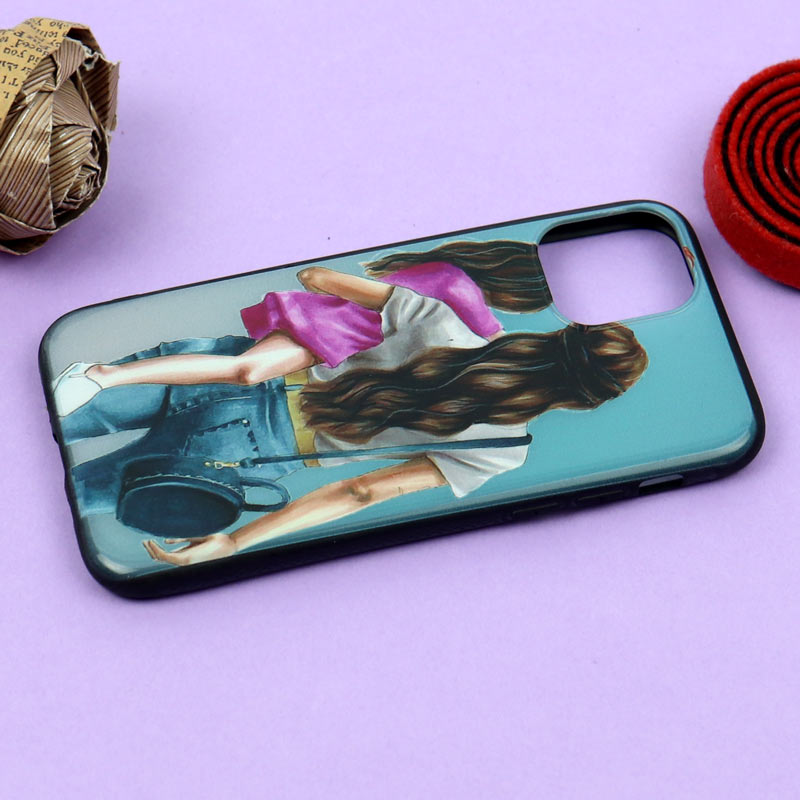 قاب فانتزی برجسته دخترانه آیفون iPhone 11 Pro سری 2
