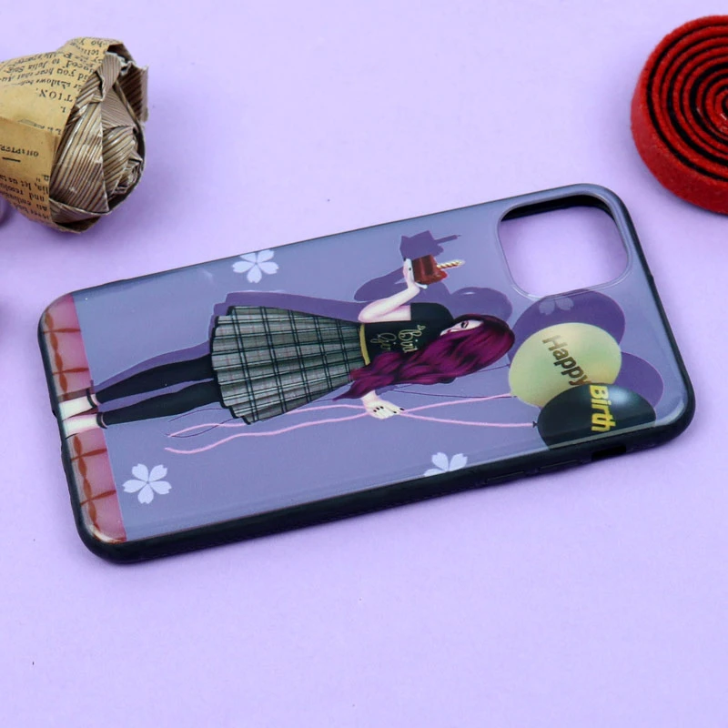 قاب فانتزی برجسته دخترانه آیفون iPhone 11 Pro Max سری 2