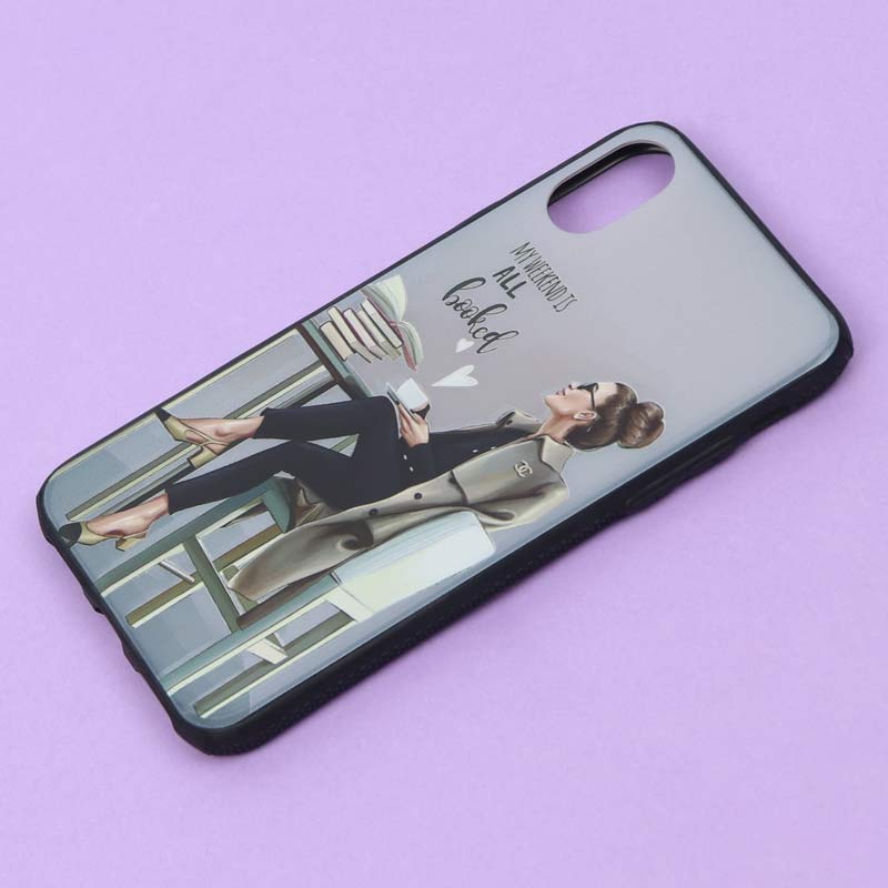 قاب فانتزی برجسته دخترانه آیفون iPhone X/XS سری 2