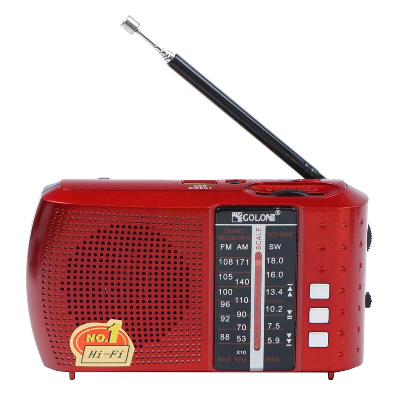 رادیو اسپیکر بلوتوثی رم و فلش خور Golon ICF-8BT