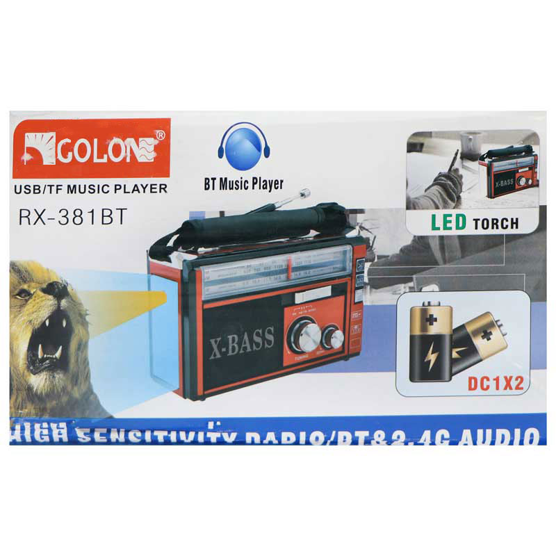 رادیو اسپیکر بلوتوثی رم و فلش خور Golon RX-381BT