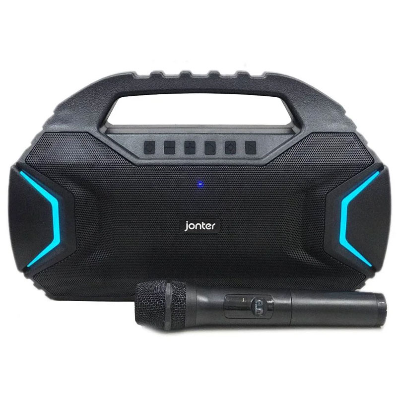 اسپیکر بلوتوثی رم و فلش خور Jonter KARAOKE M100 + میکروفون
