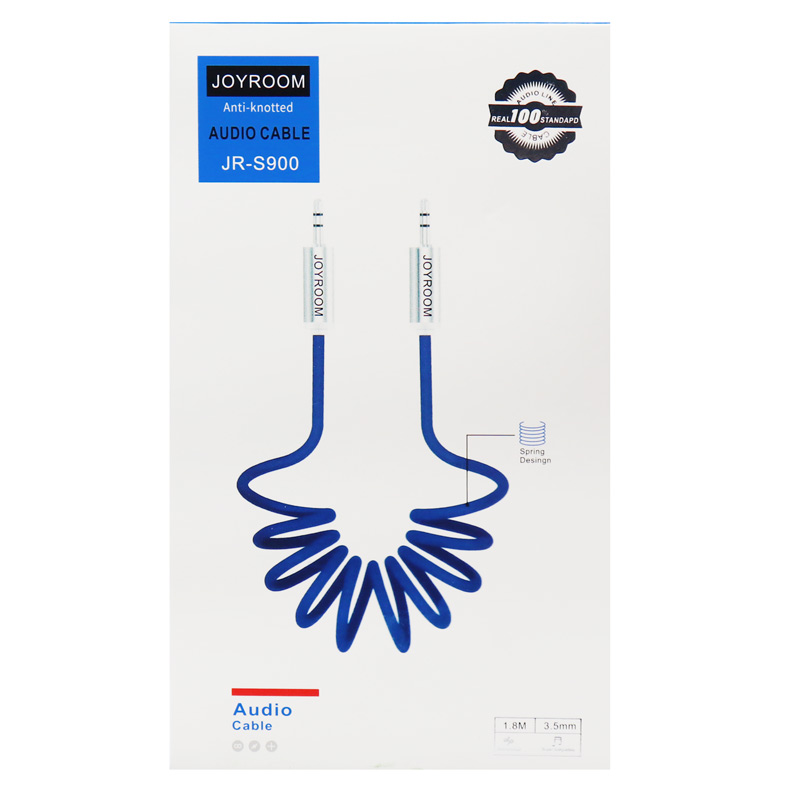 کابل فنری JoyRoom JR-S900 AUX 1.8m