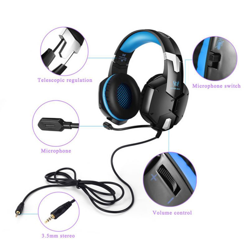 هدست گیمینگ سیم دار KOTION EACH G1200