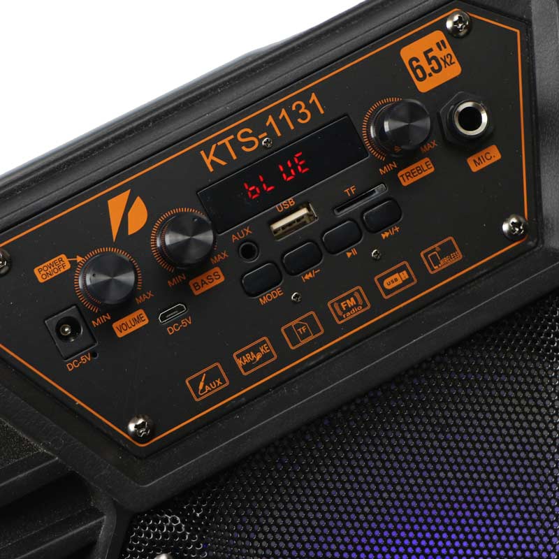 اسپیکر بلوتوثی رم و فلش خور KTS-1131 + میکروفون و ریموت کنترل