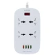 چند راهی ۴ خانه برق LDNIO SC4407 2m + شارژر ۴Port USB QC 3.0