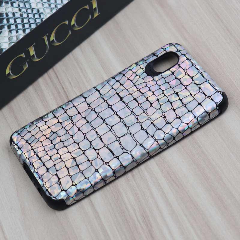 قاب چرمی پوست ماری هفت رنگ Samsung A01 Core