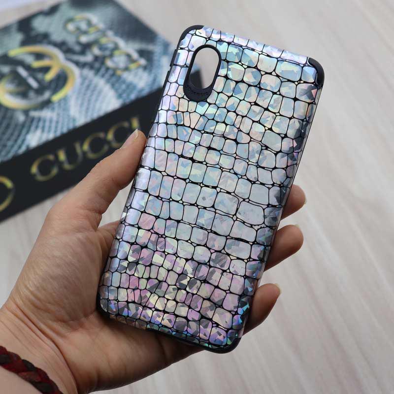 قاب چرمی پوست ماری هفت رنگ Samsung A01 Core