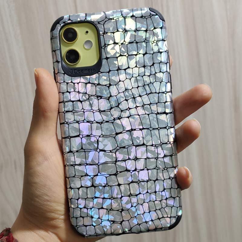 قاب چرمی پوست ماری هفت رنگ iPhone 11
