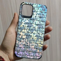 قاب چرمی پوست ماری هفت رنگ iPhone 12