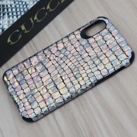 قاب چرمی پوست ماری هفت رنگ iPhone X/XS