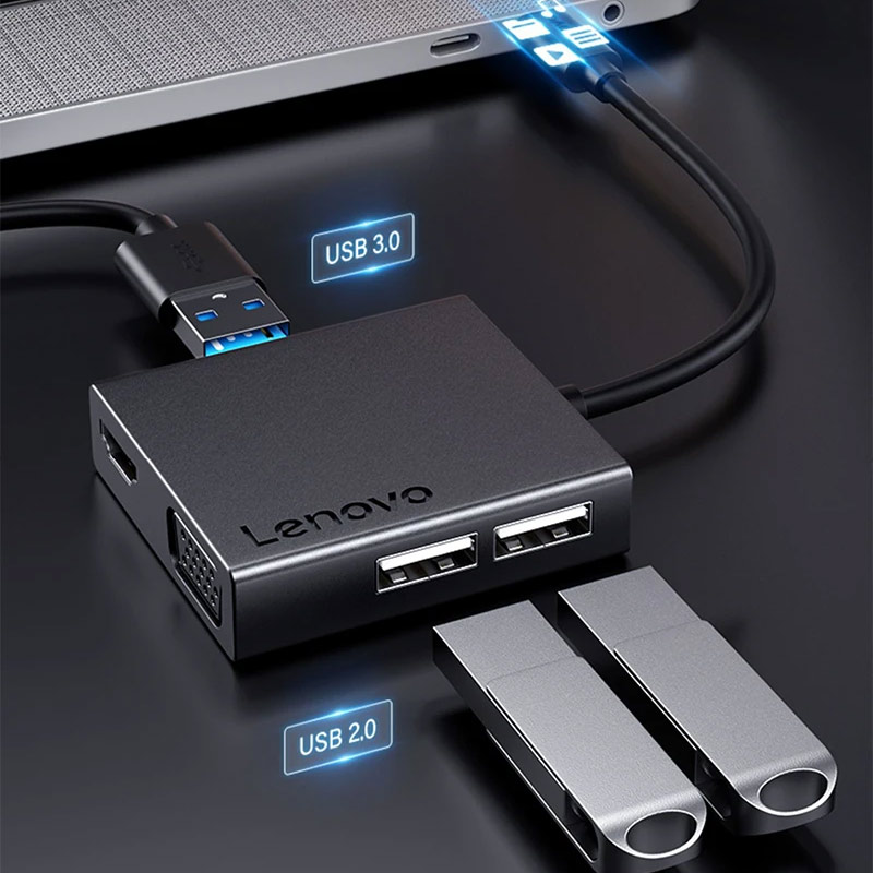 هاب 6 پورت Type-C لنوو C120