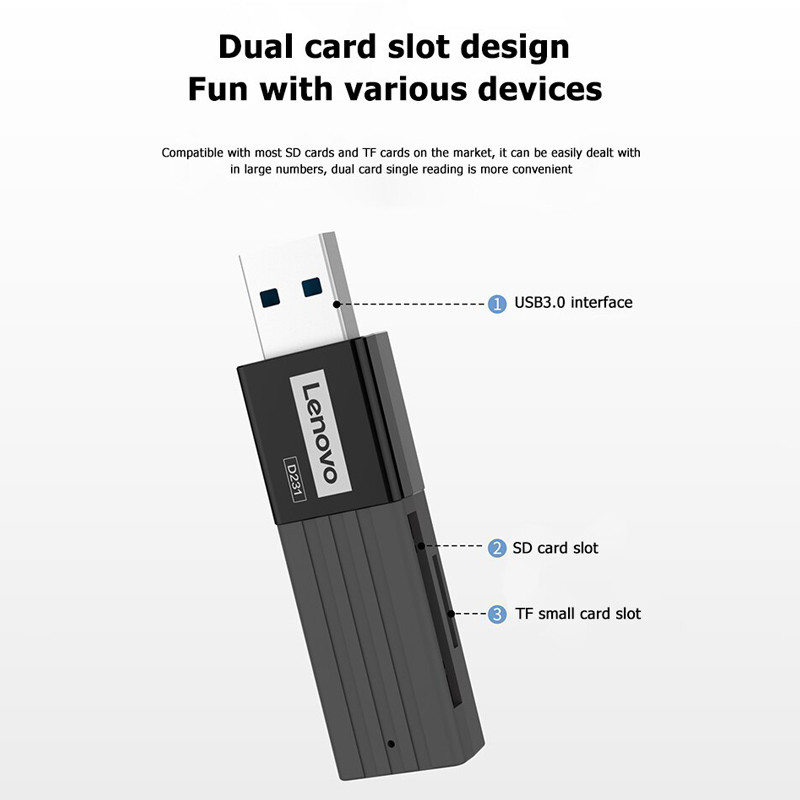 رم ریدر Lenovo D231 USB 3.0