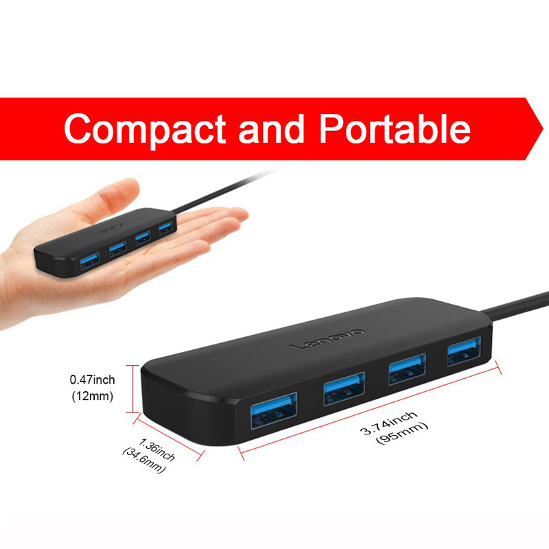 هاب 4 پورت USB3.0 لنوو Hub Splitter A601