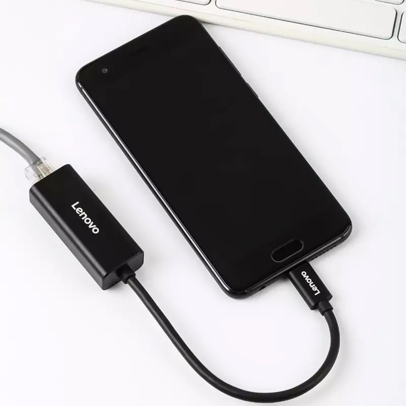مبدل کارت شبکه Lenovo LX0804 Type-C to LAN