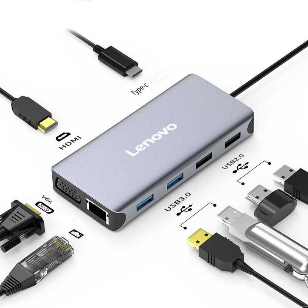 هاب 8 پورت USB3.0 لنوو LX0808