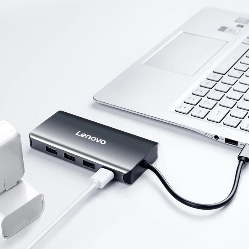 هاب 8 پورت USB3.0 لنوو LX0808