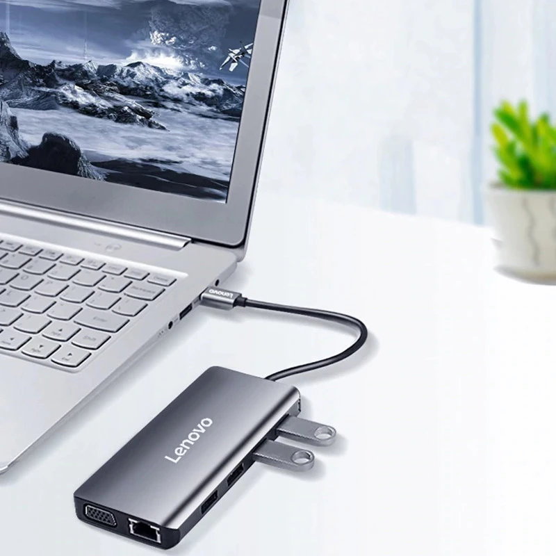 هاب 8 پورت USB3.0 لنوو LX0808