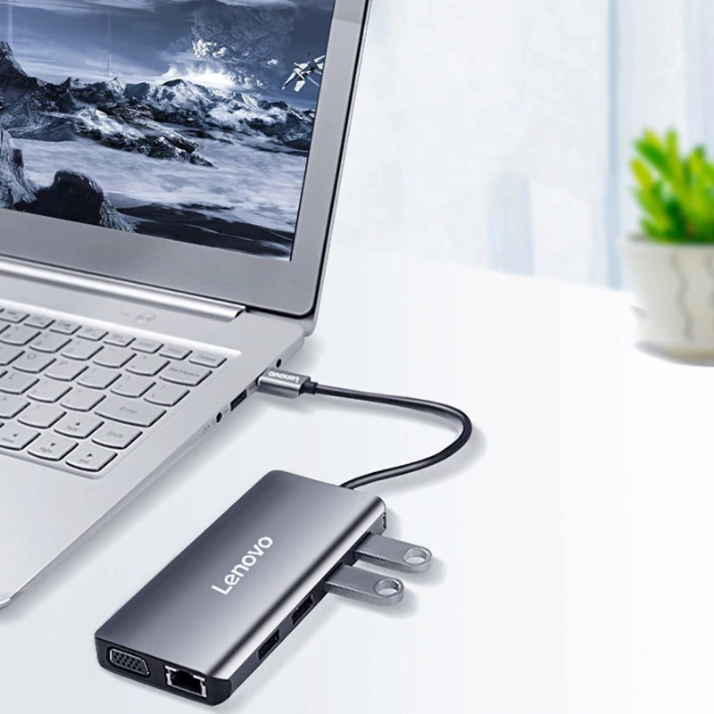 هاب 8 پورت USB3.0 لنوو LX0808