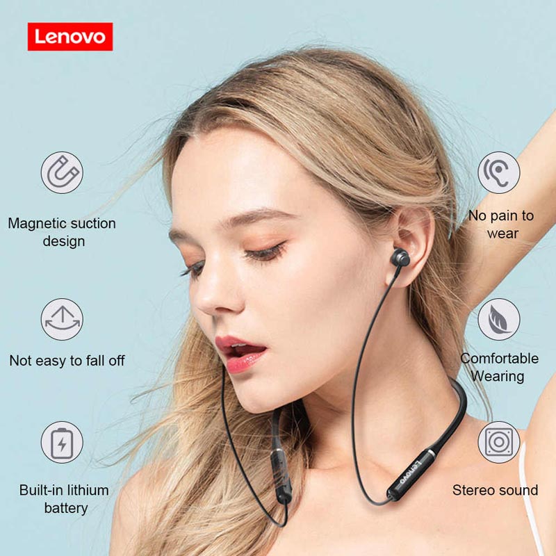 هندزفری بلوتوث دورگردنی Lenovo XE05