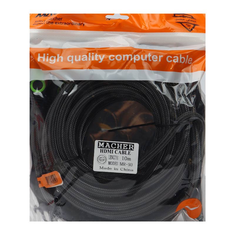 کابل Macher MR-93 HDMI 10m پوست ماری