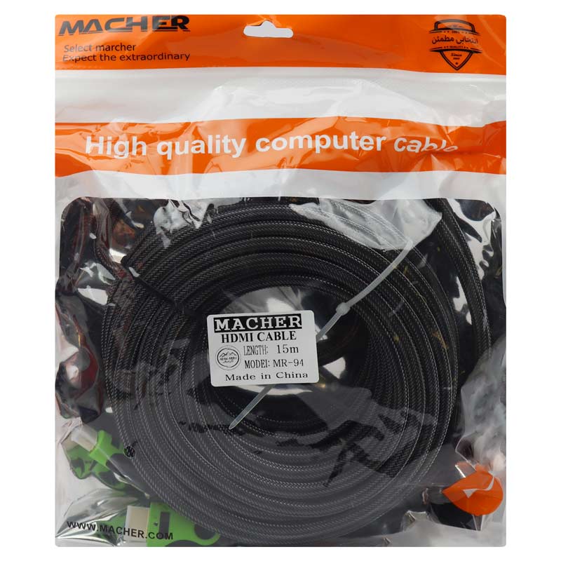 کابل Macher MR-94 HDMI 15m پوست ماری