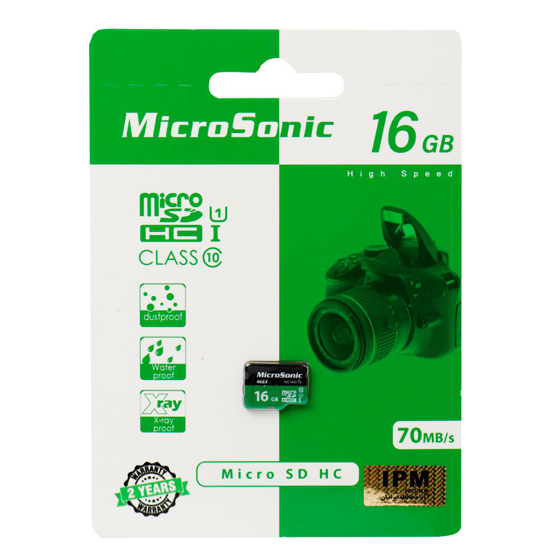رم میکرو 16 گیگ میکروسونیک MicroSonic U1 C10 70MB/s
