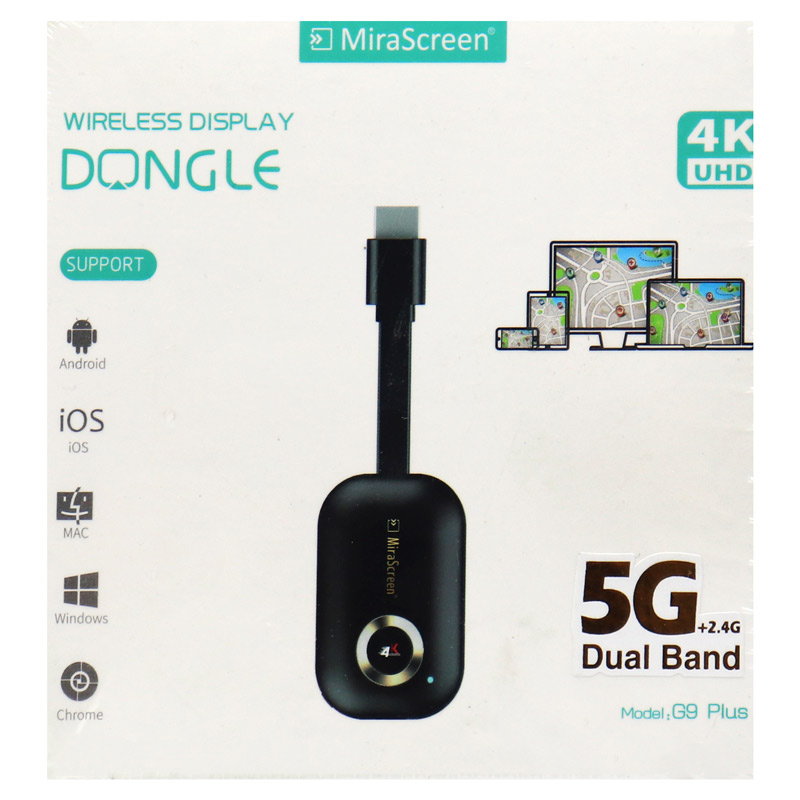 دانگل MiraScreen G9 Plus Wireless 4K HDMI