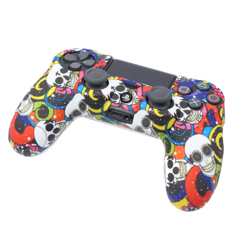 روکش دسته بازی PS4 طرح کله اسکلت رنگی
