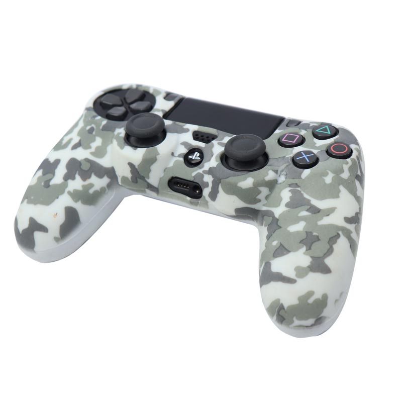 روکش دسته بازی PS4 طرح چریکی سفید خاکستری