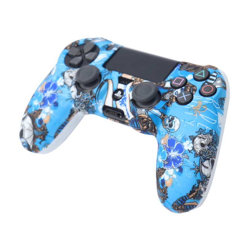 روکش دسته بازی PS4 طرح کله اسکلت و گل