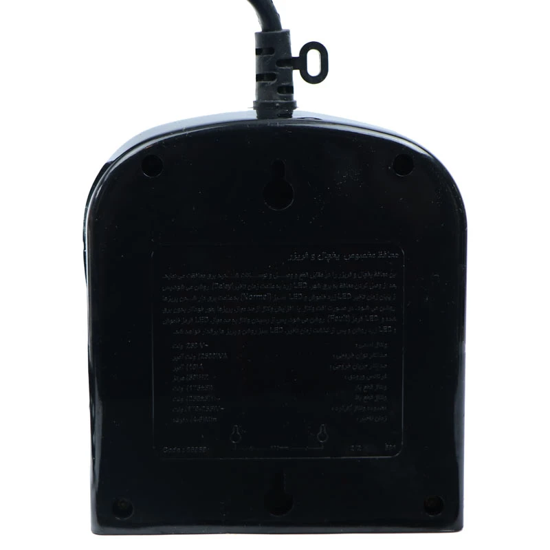 محافظ برق یخچال و فریزر ۲ خانه ارت دار پارت الکتریک PE8787 با کابل ۱/۸ متری