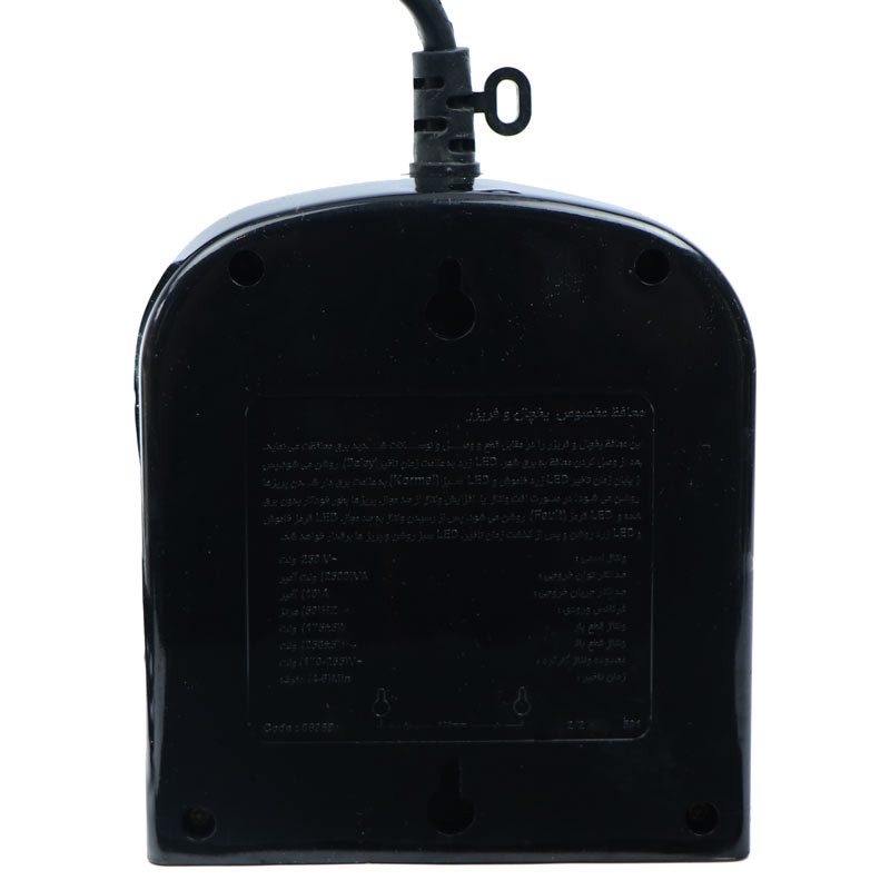 محافظ برق یخچال و فریزر ۲ خانه ارت دار پارت الکتریک PE8787 با کابل ۱/۸ متری