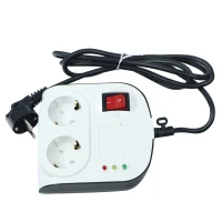 محافظ برق یخچال و فریزر ۲ خانه ارت دار پارت الکتریک PE8787 با کابل ۱/۸ متری