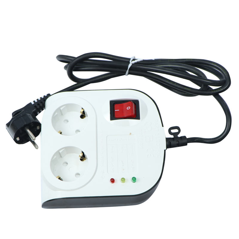 محافظ برق یخچال و فریزر ۲ خانه ارت دار پارت الکتریک PE8787 با کابل ۱/۸ متری