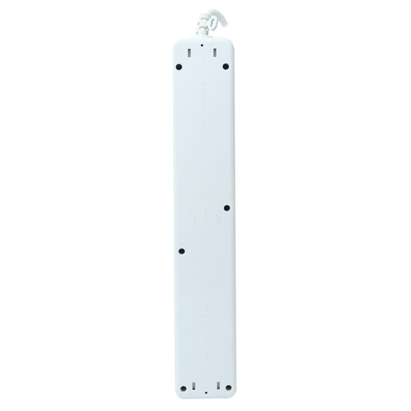 چند راهی 6 خانه ارت دار نیک پارت الکتریک PE986 با کابل 1/8 متری