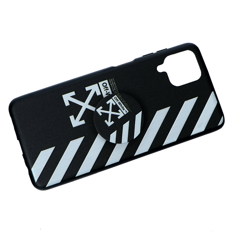 قاب پاپ سوکت دار Off White سامسونگ A12