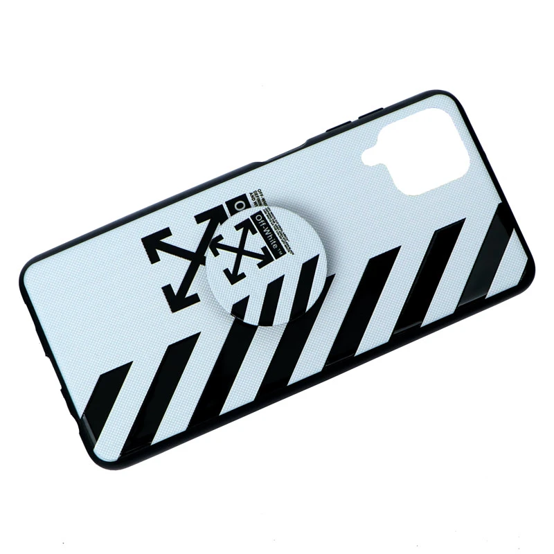 قاب پاپ سوکت دار Off White سامسونگ A12
