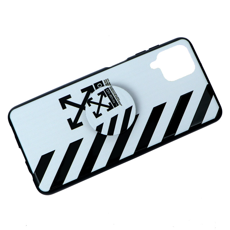قاب پاپ سوکت دار Off White سامسونگ A12