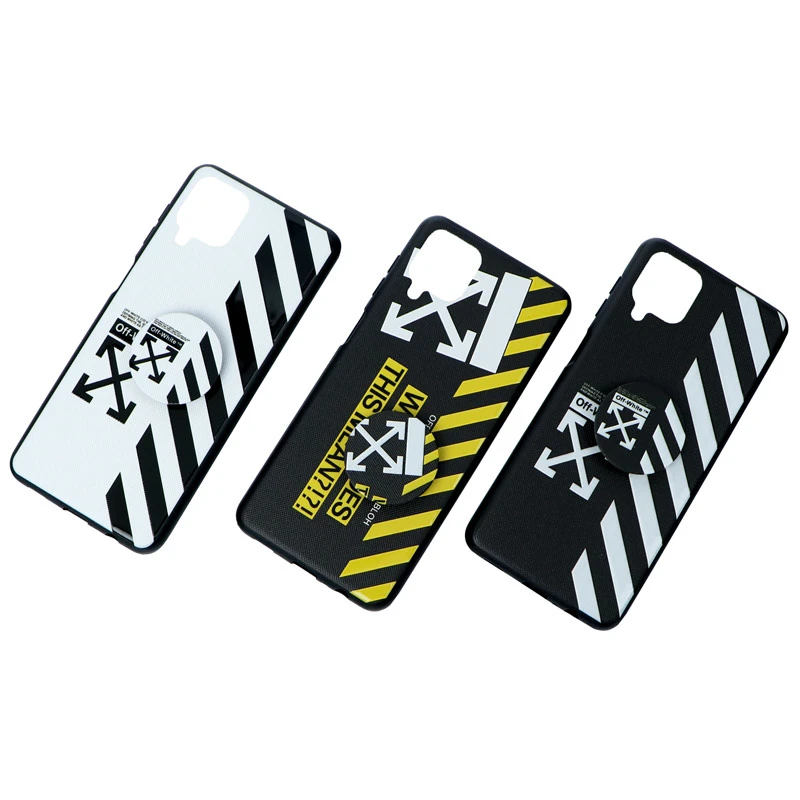 قاب پاپ سوکت دار Off White سامسونگ A12