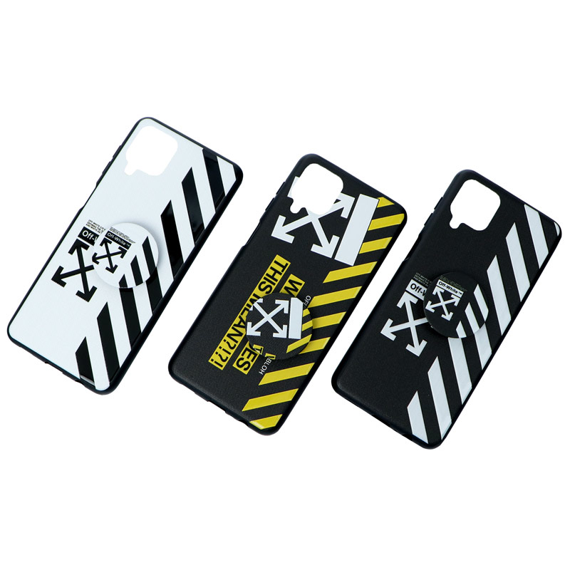 قاب پاپ سوکت دار Off White سامسونگ A12