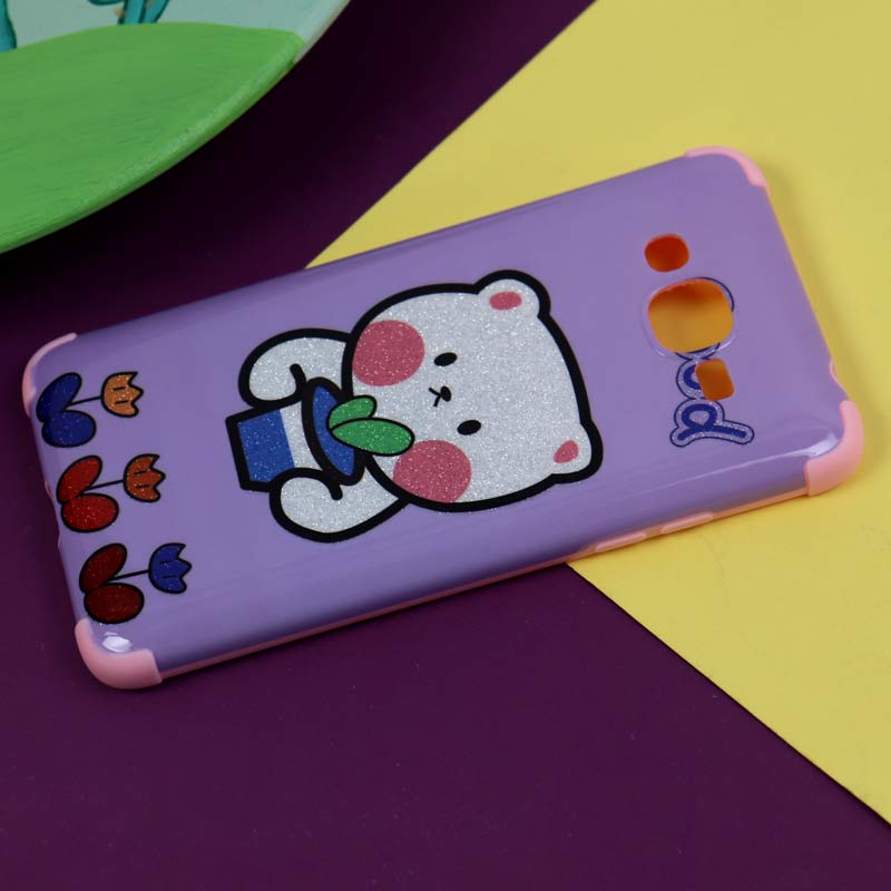 قاب فانتزی برجسته اکلیلی صورتی سامسونگ Galaxy Grand Prime
