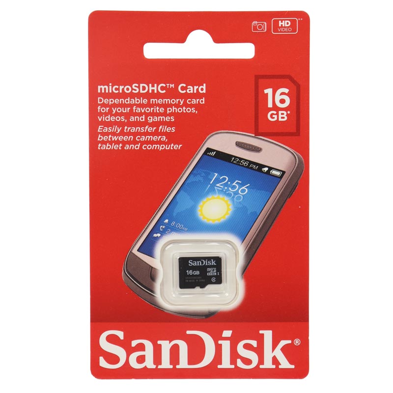 رم میکرو 16 گیگ سن دیسک SanDisk C4