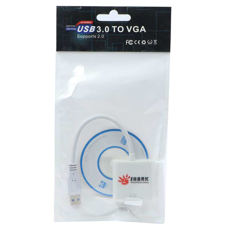 تبدیل USB3.0 به VGA شارک Shark