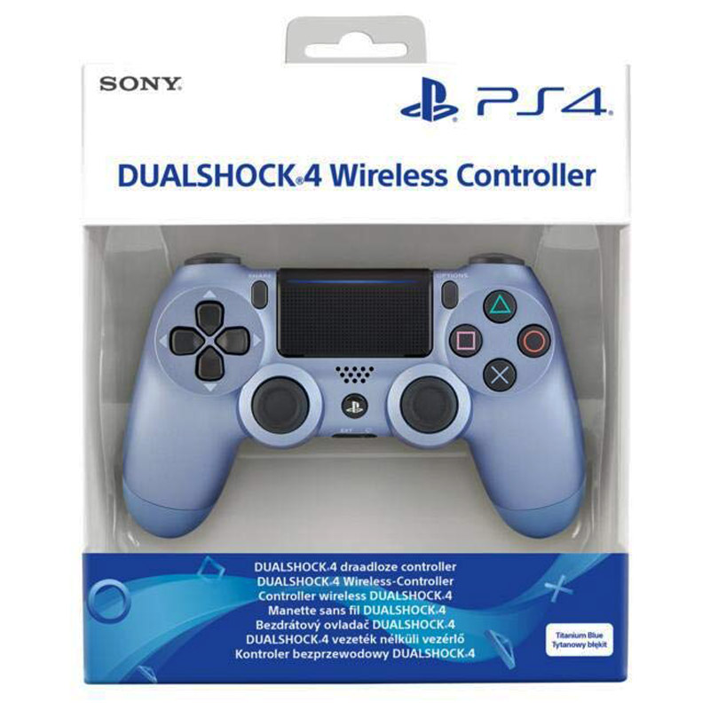 دسته بازی بی سیم SONY PlayStation 4 DualShock4 تیتانیوم آبی