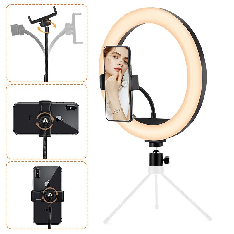 رینگ لایت پایه دار 10 اینچ M-26