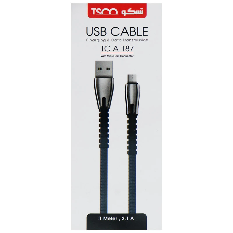 کابل میکرو یو اس بی TSCO TC-A187 1m